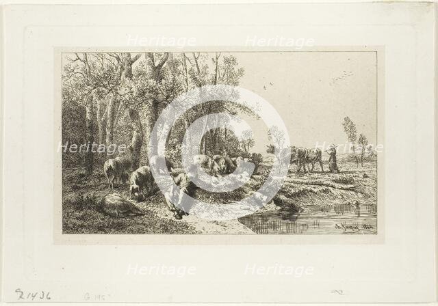 Winter, 1846. Creator: Charles Emile Jacque.