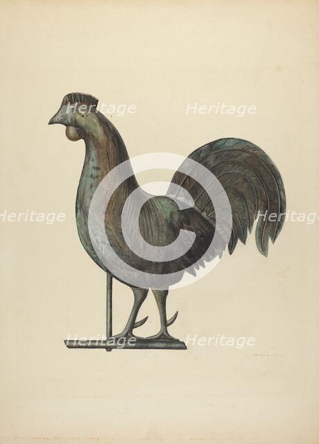 Weather Vane Finial, c. 1938. Creator: Mina Lowry.