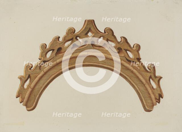 Detail of Confessional, c. 1940. Creator: Harry Mann Waddell.