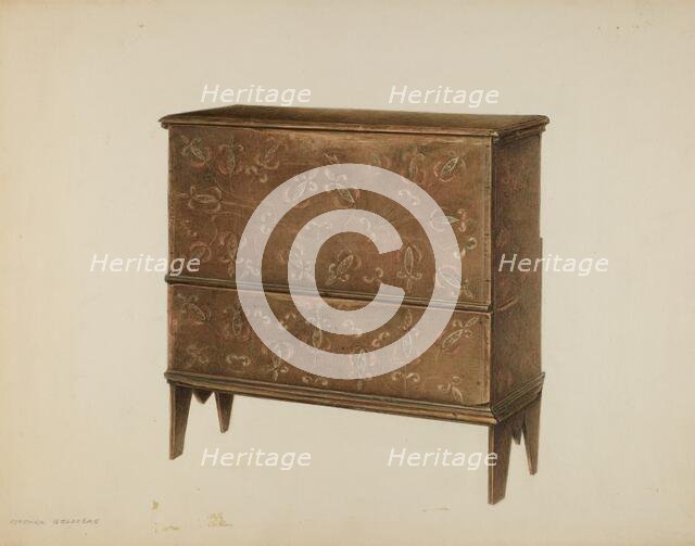 Chest with Drawer, c. 1939. Creator: Isadore Goldberg.