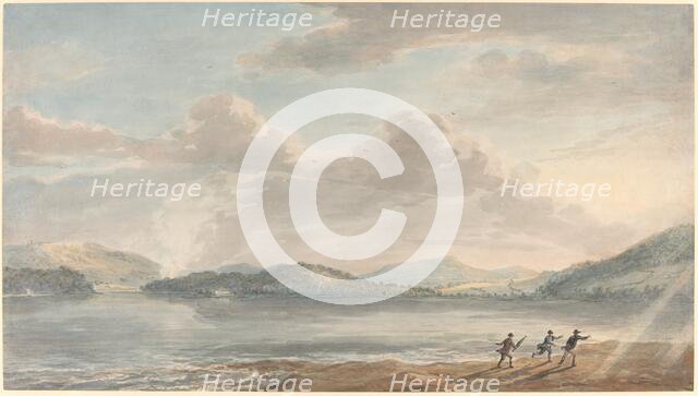 The Tide Rising at Briton Ferry, 1773. Creator: Paul Sandby.