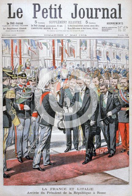 The President of the Republic of France in Rome, 1904. Artist: Unknown