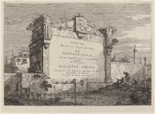 Title Plate, c. 1735/1746. Creator: Canaletto.