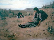 Idling on the Sands, Forvie, 1882. Creator: Alexander Mann.