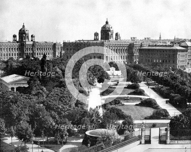 'Volksgarten and Theseum, Vienna, Austria', 1893.Artist: John L Stoddard