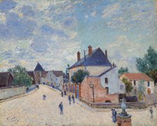 Street in Moret, c. 1890. Creator: Alfred Sisley.