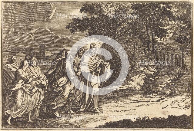 Christ Arrives on the Mount of Olives. Creator: Unknown.