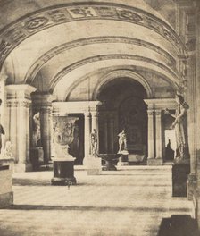 Salon of the Caryatides, Louvre, c. 1851. Creator: Fortuné Joseph Petiot-Groffier.
