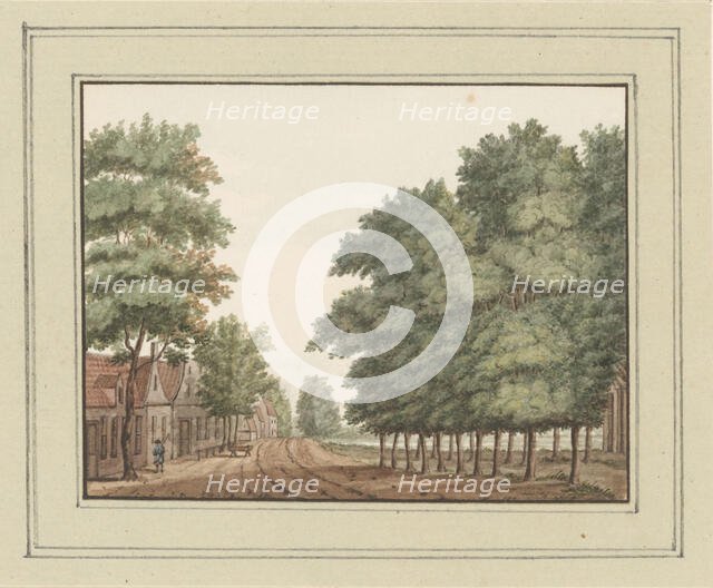 View of the village 's-Graveland, c. 1757. Creator: Anon.