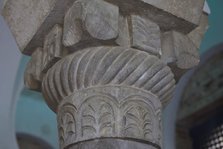 Visigothic capital, Cristo de la Luz Shrine, Toledo, Castile-La Mancha, Spain, 2022. Creator: LTL.