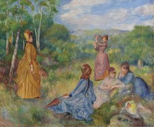 Jeunes filles jouant au volant, c1887. Creator: Renoir, Pierre Auguste (1841-1919).