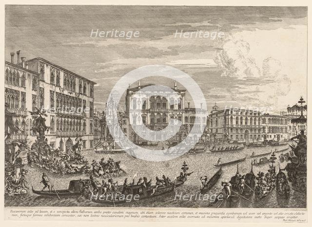 Views of Venice: The Regatta, 1741. Creator: Michele Marieschi (Italian, 1710-1743).