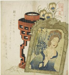 Foreign Goods in Osaka (Osaka hikita karamono), from the series "Three Cities (Santo..., c.1818/30. Creator: Totoya Hokkei.