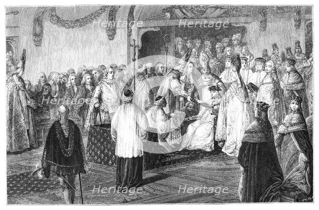 Coronation of Louis XV, 1715, (1885). Artist: Moreau