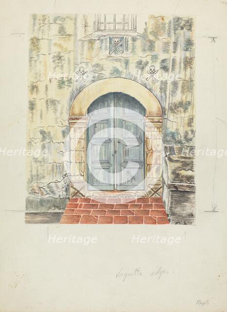 Doorway and Doors, 1935/1942. Creator: A. Regli.