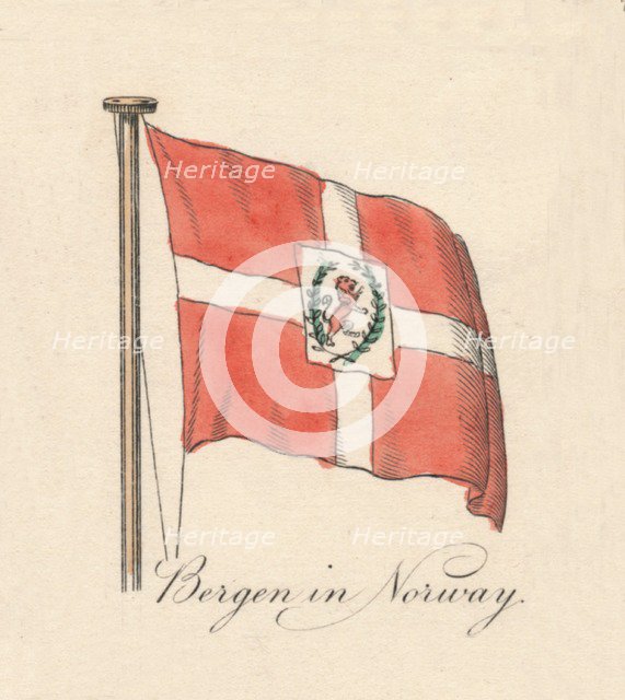 'Bergen in Norway', 1838. Artist: Unknown.