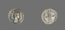 Denarius (Coin) Portraying Emperor Alexander Pius, 231-235. Creator: Unknown.