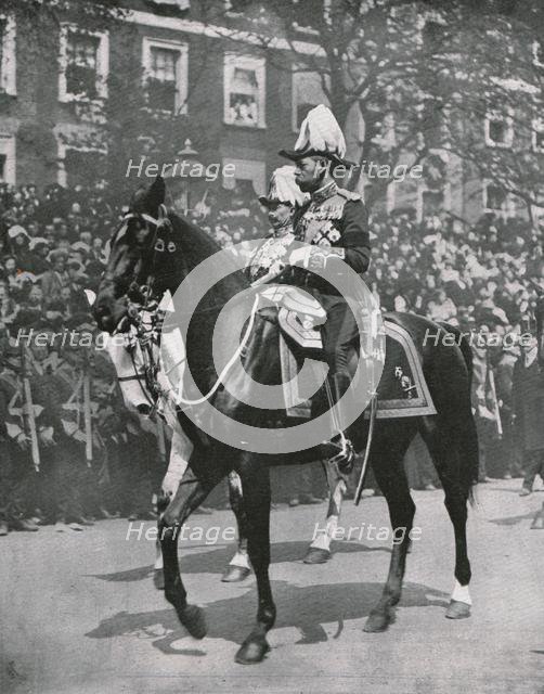 King George V at the funeral of his father King Edward VII, London, 20 May 1910.  Creator: Unknown.