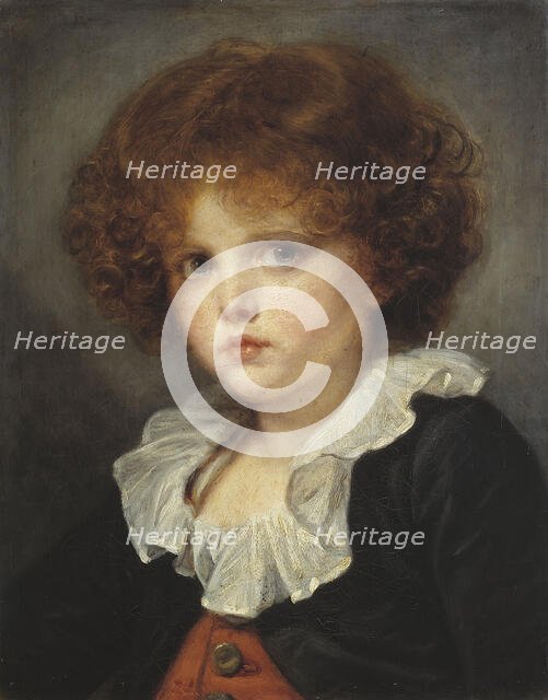Petit Garçon au gilet rouge, c.1775. Creator: Jean-Baptiste Greuze.