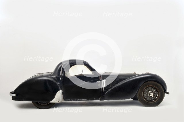 Bugatti type 57S 1937 . Artist: Simon Clay.