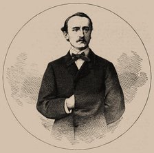 Portrait of the composer Johann Joseph Abert (1832-1915), 1866. Creator: Krüll & Michael.