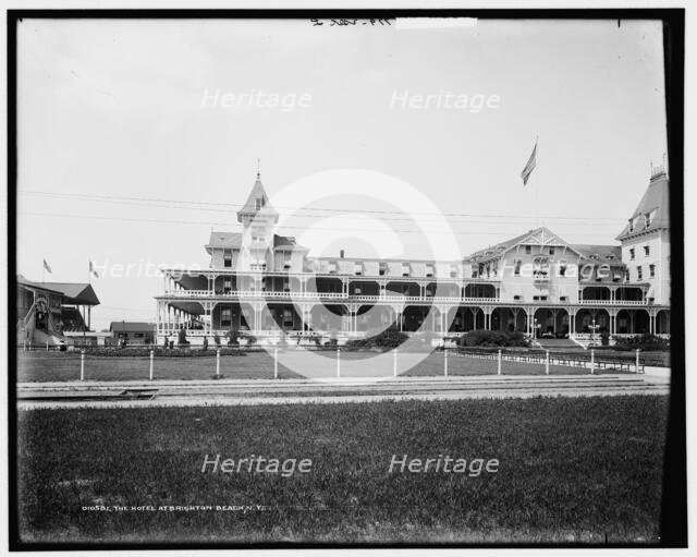 The Hotel at Brighton Beach, N.Y., c1901. Creator: Unknown.