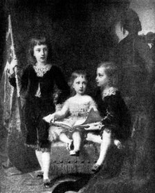 Beautiful Children at the Grafton Gallery: Prince Albert Victor, Princess Louise...C. Bauerle, 1895. Creator: Unknown.