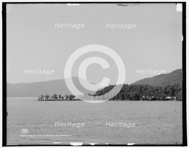 Silver Bay Hotel and grounds, Lake George, N.Y., c1906. Creator: Unknown.
