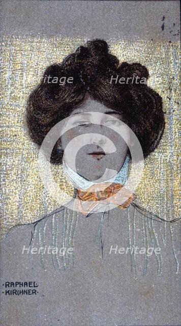 Bust of a Woman, 1902. Creator: Kirchner, Raphael (1876-1917).