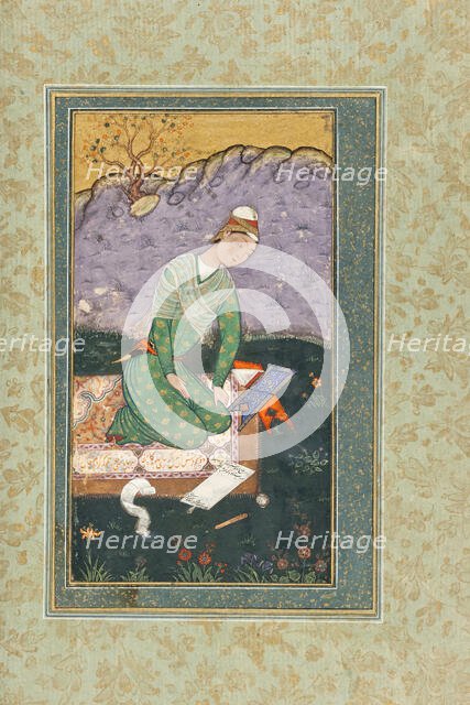 Self-Portrait of Mir Sayyid Ali, between 1555 and 1556. Creator: Mir Sayyid Ali.