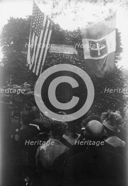 Italian Commission To U.S. - at Tomb of Washington, 1917. Creator: Harris & Ewing.