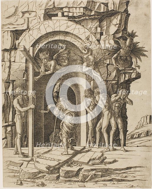 Descent into Limbo, 1475/80. Creator: School of Andrea Mantegna.