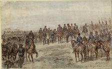 Capitulation of a Bulgarian infantry brigade with twelve guns at Ferdinandovo. Artist: Schönberg, Ewald (1882-1949)