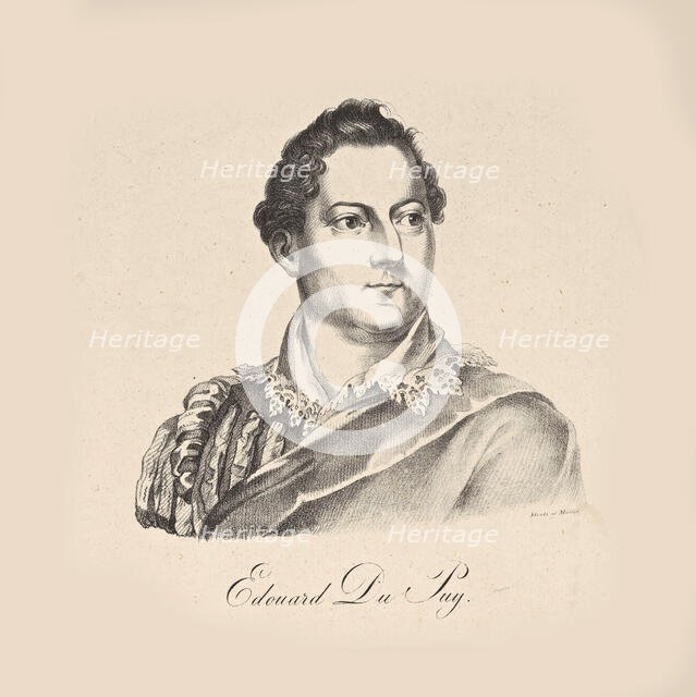 Portrait of the singer, composer and violinist Édouard Du Puy (1770-1822) . Creator: Anonymous.