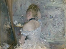 Woman at Her Toilette, 1875-1880. Artist: Morisot, Berthe (1841-1895)