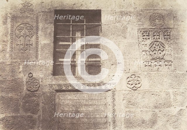 Jérusalem, Couvent Arménien, Ornements, 2, 1854. Creator: Auguste Salzmann.