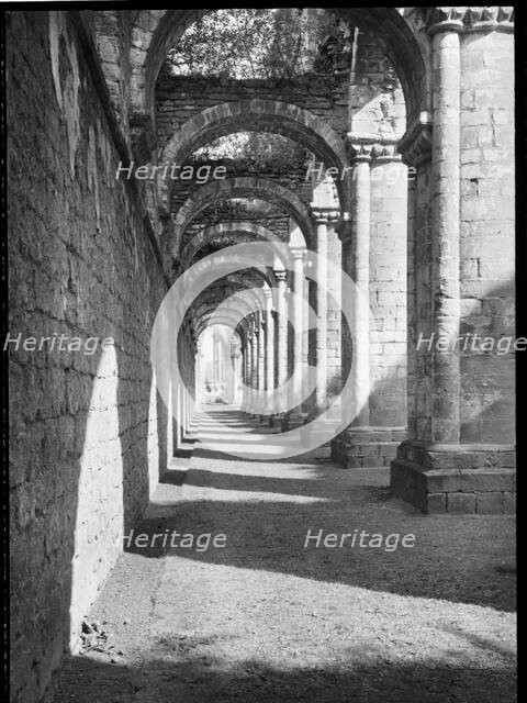 Fountains Abbey, Harrogate, North Yorkshire, 1945-1960. Creator: Margaret F Harker.