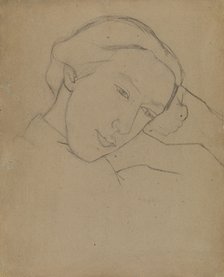 Self-Portrait, 1910s. Artist: Lermontova, Nadezhda Vladimirovna (1885-1921)