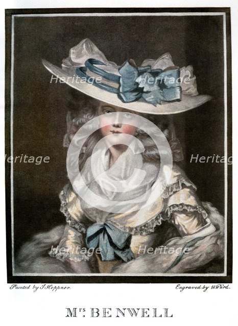 'Portrait of Mary Benwell', c1785, (1901). Artist: W Ward
