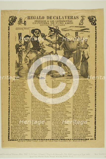 Gift from Calaveras, 1910. Creator: José Guadalupe Posada.