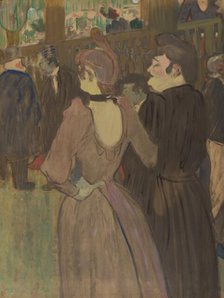 La Goulue and Her Sister, c. 1892. Creator: Henri de Toulouse-Lautrec.