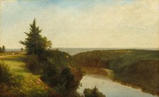 View on the Genesee near Mount Morris, 1857. Creator: John Frederick Kensett.