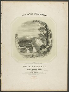 What's A' The Steer, Kimmer!, 1840. Creator: Benjamin Champney.