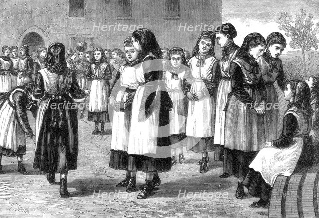 The Royal Masonic School for girls, St John's Hill, Battersea Rise, London, 1875. Artist: Unknown