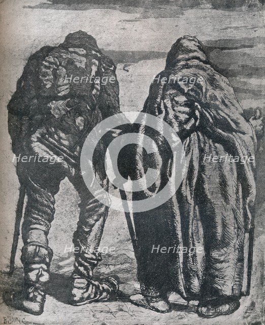 Vagrants, c19th century, (1924). Artist: Paul-Joseph Blanc