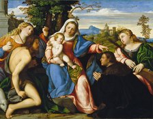 The Virgin and Child with Saints and a Donor, ca 1518-1520.