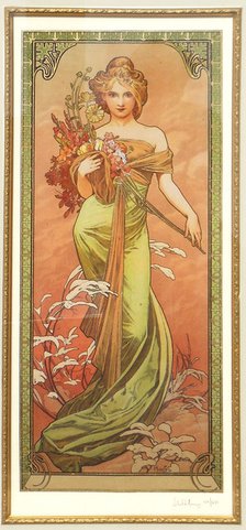 Spring (From the Series Les Saisons). Artist: Mucha, Alfons Marie (1860-1939)