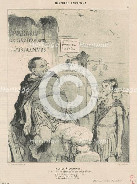Marius à Carthage, 19th century. Creator: Honore Daumier.