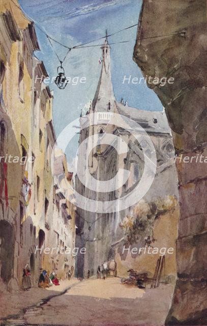 'The Church of St. Séverin, Paris', 1831, (1930). Creator: James Holland.