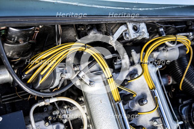 Engine of a 1961 Aston Martin DB4 GT SWB lightweight. Creator: Unknown.
